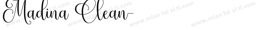 Madina Clean字体转换